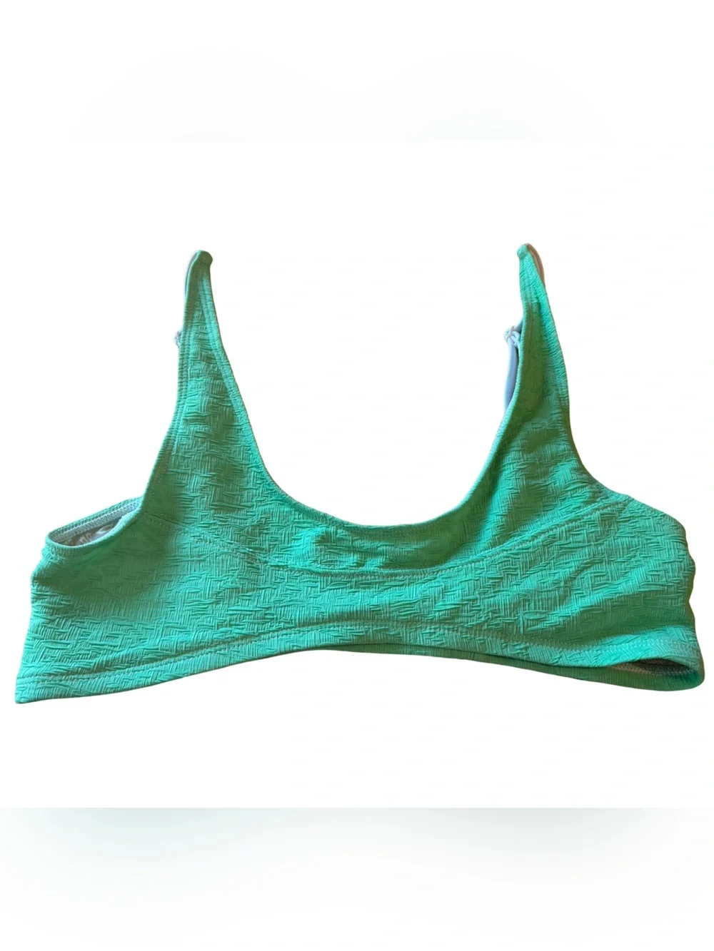 NWOT Free People Beach Farrah Crop Bikini Top, Size Large.